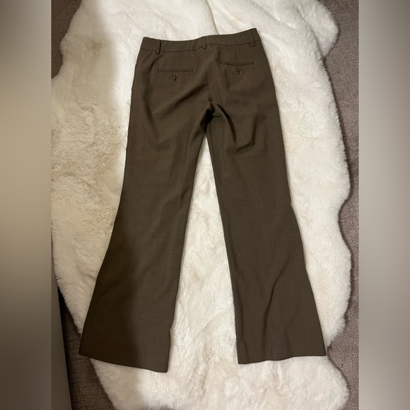 Express Editor dress pants size 2 straight leg Dark Tan khaki / brown beige - Picture 14 of 14